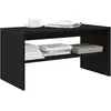 Image de vidaXL Meuble TV chêne noir 80x40x40 cm bois d'ingénierie