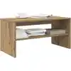 Image de vidaXL Meuble TV chêne artisanal 80x40x40 cm bois d'ingénierie
