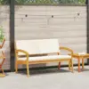 Image de vidaXL Banc de jardin Huile Naturelle Bois d'Acacia Massif