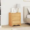 Image de vidaXL Table basse Drammen Chêne 45 x 35 x 56 cm Bois de pin massif