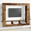 Image de vidaXL Meuble TV Bois ancien 152 x 22 x 113 cm Bois d'ingénierie