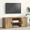 Image de vidaXL Meuble TV chêne artisanal 100 x 35 x 40 cm Bois d'ingénierie