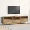 Image de vidaXL Meuble TV chêne artisanal 150 x 30 x 44,5 cm Bois d'ingénierie