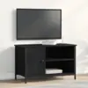 Image de vidaXL Meuble TV Chêne noir 80 x 40 x 50 cm Bois d'ingénierie