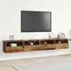 Image de vidaXL Meuble TV mural 2 pc Bois Ancien Bois d'ingénierie