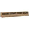 Image de vidaXL Meuble TV mural 2 pc chêne artisanal Bois d'ingénierie