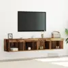 Image de vidaXL Ensemble meuble TV avec LED 2 pcs Bois ancien 80 x 30 x 30 cm