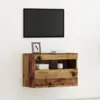 Image de vidaXL Meuble TV mural Bois ancien 60 x 30 x 40 cm Bois d'ingénierie