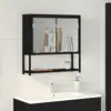 Image de vidaXL Armoire Miroir Chêne noir 60 x 16 x 60 cm Bois d'ingénierie