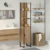 Image de vidaXL Armoire de salle de bain chêne artisanal 33 x 33 x 185,5 cm