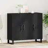 Image de vidaXL Buffet Chêne noir 90 x 34 x 80 cm Bois d'ingénierie