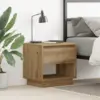 Image de vidaXL Table de nuit Chêne artisanal 45 x 34 x 44 cm Bois d'ingénierie