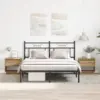 Image de vidaXL Table de nuit avec tiroir 2 pcs Chêne artisanal 45 x 34 x 44 cm