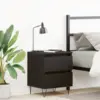 Image de vidaXL Cabinet de chevet Chêne noir 40 x 35 x 50 cm Bois d'ingénierie