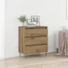 Image de vidaXL Buffet Chêne artisanal 60 x 35 x 70 cm Bois d'ingénierie