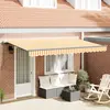 Image de vidaXL Auvent rétractable Jaune 350 x 200 cm tissu