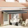 Image de vidaXL Cadre d'auvent Anthracite 350 x 200 cm