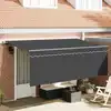 Image de vidaXL Auvent Rétractable Anthracite 350 x 200 cm