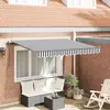 Image de vidaXL Auvent Rétractable Anthracite 350 x 200 cm tissu