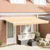 Image de vidaXL Auvent Rétractable Jaune 400 x 200 cm tissu