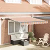 Image de vidaXL Auvent rétractable Multicolore 300 x 250 cm Tissu et Aluminium