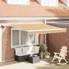 Image de vidaXL Auvent rétractable Multicolore 300 x 250 cm Tissu et Aluminium