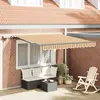 Image de vidaXL Auvent Rétractable Multicolore 300 x 250 cm tissu