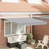 Image de vidaXL Cadre d'auvent Anthracite et blanc 350 x 250 cm