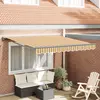 Image de vidaXL Cadre d'auvent Jaune et Gris 350 x 250 cm