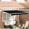 Image de vidaXL Auvent rétractable électrique Noir 350 x 250 cm