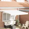 Image de vidaXL Auvent rétractable électrique Blanc 350 x 250 cm