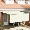 Image de vidaXL Auvent rétractable Crème 400 × 300 cm Polyester et Aluminium