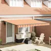 Image de vidaXL Auvent rétractable Jaune et Orange 400 × 300 cm