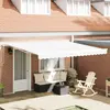 Image de vidaXL Auvent Rétractable Blanc 400 × 300 cm Polyester et Aluminium