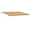 Image de vidaXL Auvent rétractable Multicolore 400 × 350 cm