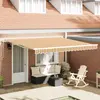 Image de vidaXL Auvent rétractable Multicolore 400 × 350 cm