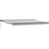 Image de vidaXL Cadre d'auvent Anthracite et blanc 500 × 300 cm