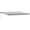 Image de vidaXL Cadre d'auvent Anthracite et blanc 500 × 300 cm