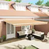 Image de vidaXL Auvent rétractable Multicolore 500 × 300 cm Tissu et Aluminium