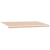 Image de vidaXL Auvent rétractable Multicolore 600 × 300 cm Tissu et Aluminium