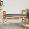 Image de vidaXL Banc de jardin avec coussin Marron 110 x 38 x 65cm Bambou