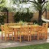 Image de vidaXL Chaise de jardin 8 pcs 56 x 56 x 90 cm Bois d'Acacia Massif, Chaise d'extérieur contemporaine, rectangulaire, design épuré, confortable, résiste aux intempéries, siège jardin