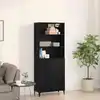 Image de vidaXL Haut Armoire Chêne noir 69,5 x 32,5 x 180 cm Bois d'ingénierie