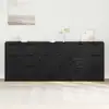 Image de vidaXL Buffet 3 pc Chêne noir 181 x 30 x 70 cm Bois d'ingénierie
