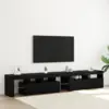 Image de vidaXL Meuble TV 2 pcs Chêne noir 230 x 36,5 x 40 cm Bois d'ingénierie