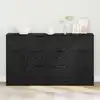 Image de vidaXL Buffet 3 pc Chêne noir 121 x 30 x 70 cm Bois d'ingénierie