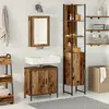 Image de vidaXL Ensemble de mobilier de salle de bain avec étagère 3 pcs Marron