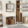 Image de vidaXL Ensemble de mobilier de salle de bain 3 pcs Bois Ancien
