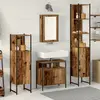 Image de vidaXL Ensemble de mobilier de salle de bain 4 pcs Bois ancien