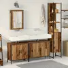 Image de vidaXL Ensemble de mobilier de salle de bain avec étagère 4 pcs Marron